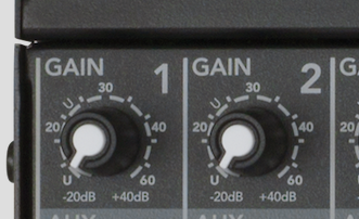 Mackie VLZ analog mixers difference between gain and trim controls