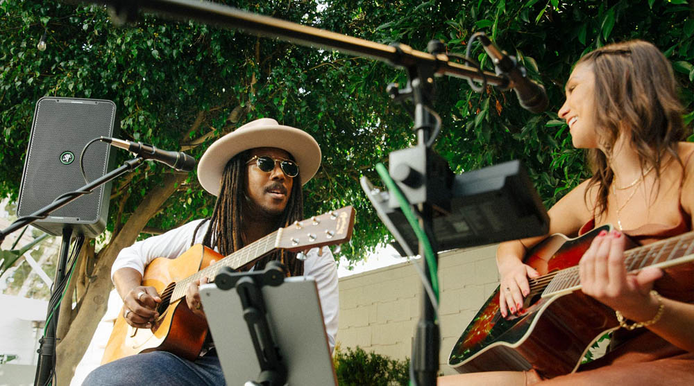 Photo of people playing music